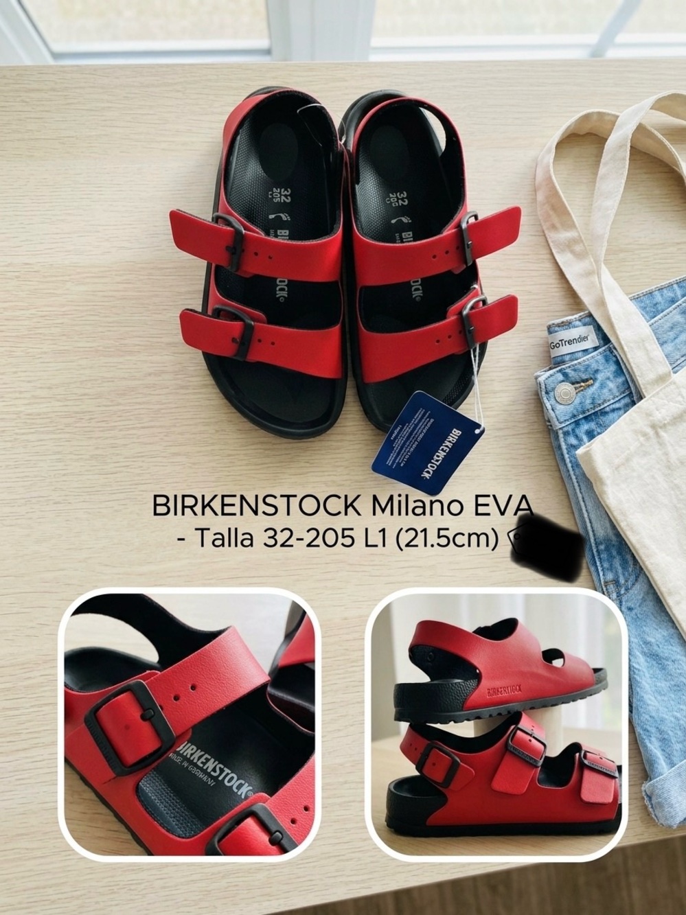 Birkenstock Kids Red Two- Birkenstock Milano EVA Red Sandals for Children (Size